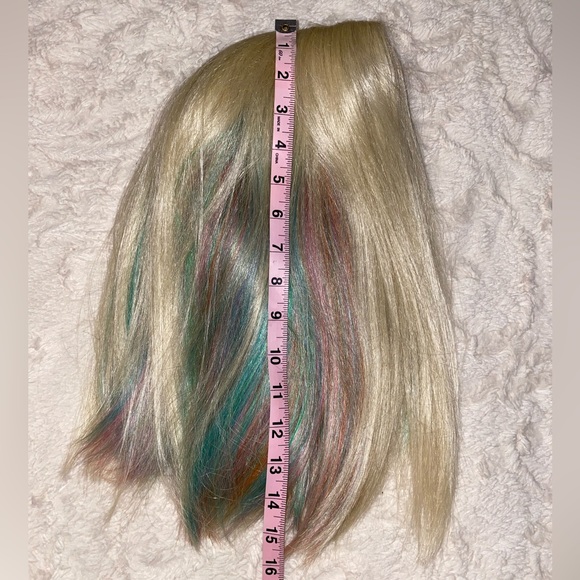 blonde multicolor lob (long bob) wig - Picture 12 of 13